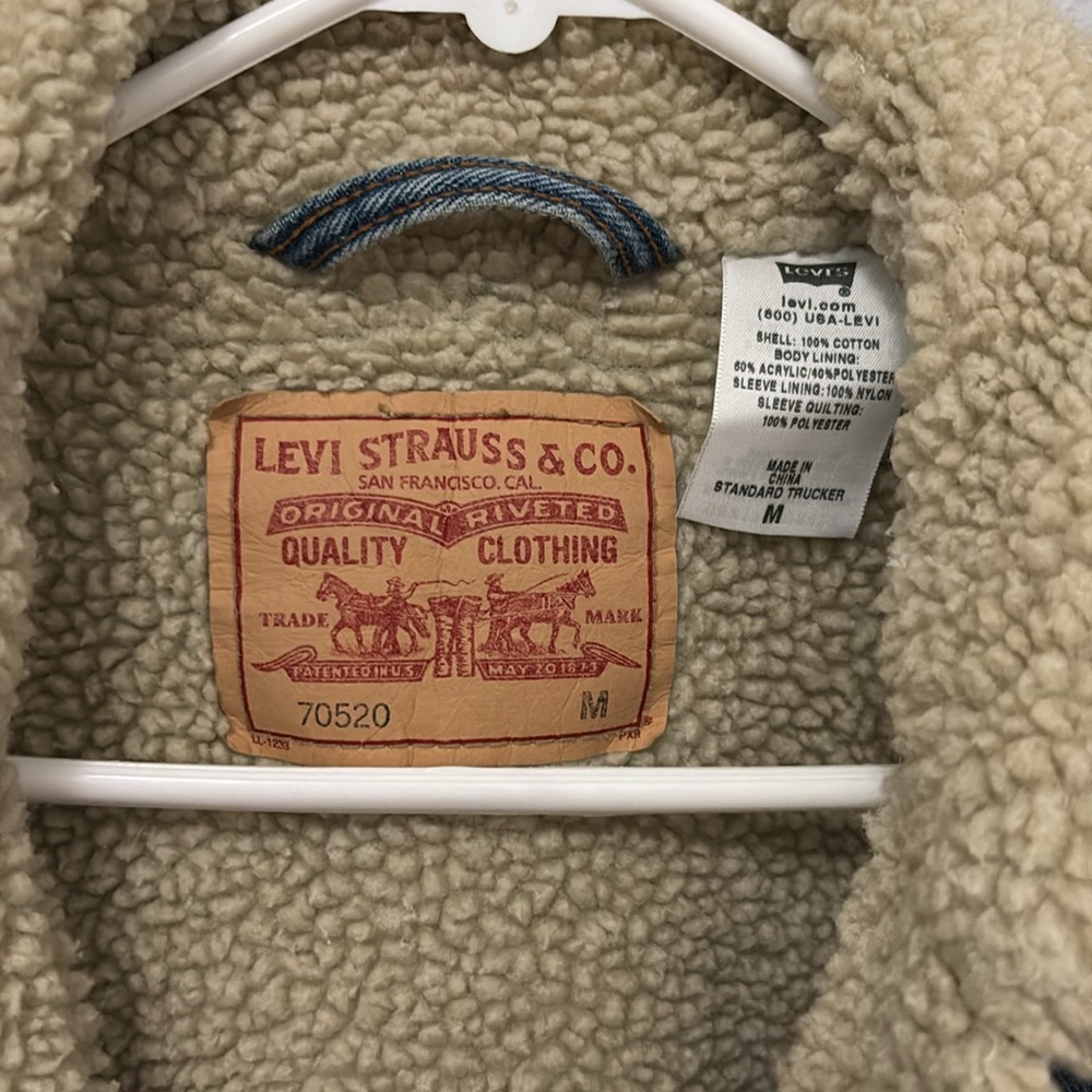 Levi's Beige Shearling Lined Jacket - image 4